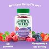 Chewy Vites Adult Gummies Magnesium Citrate 736mg Offering 82.5mg of Elemental Magnesium, 60 Vitamin Gummies, 2 Months Supply, Real Fruit Juice, Vegan, Berries Flavour view 3