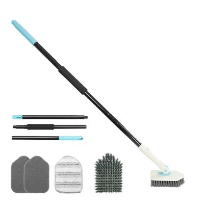 MLqkpwy Multifunctional Cleaning Brush, Floor Cleaning Brush, Non-Slip Removable Sanding Brush, Wear-resistant Cleaner, Portable Tile Brush for Shower, Blankets