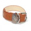 BDSM collar in tan colour with slut tag view 2