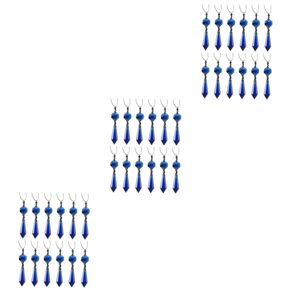 SHINEOFI 36pcs Crystal Pendant Beads Chain for Window Door Hanging Decor Aesthetic Bedroom Party Decorations Crystal Ornaments