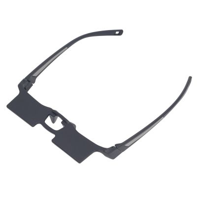 ASHATA Bed Prism Reading Glasses, Glasses Horizontal Glasses Spectacles Lie Down Eyeglasses for Reading Watching TV Myopia Usable