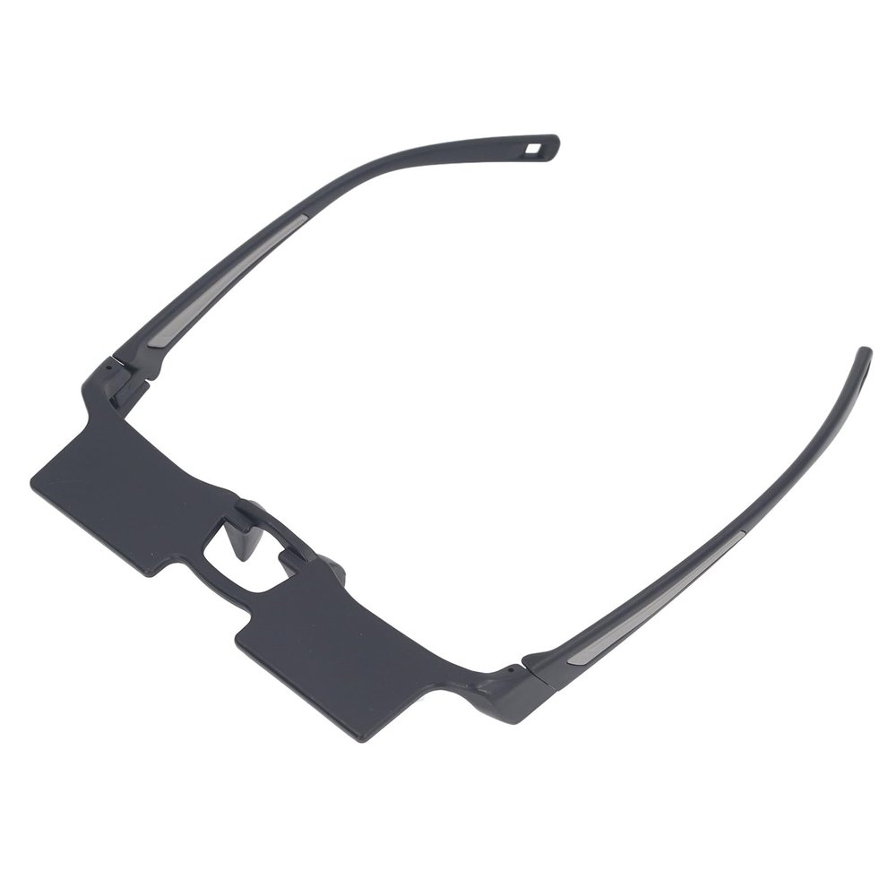 ASHATA Bed Prism Reading Glasses, Glasses Horizontal Glasses Spectacles Lie Down Eyeglasses for Reading Watching TV Myopia Usable
