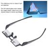 ASHATA Bed Prism Reading Glasses, Glasses Horizontal Glasses Spectacles Lie Down Eyeglasses for Reading Watching TV Myopia Usable view 2
