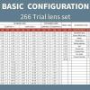 Trial Lens Set Optical Kit 266 pcs with Metal Rim Wood Frame Aluminum Box Free Optometry Test Trial Frame and Storage Case - Ideal for Opticians and Eye Hospitals view 2