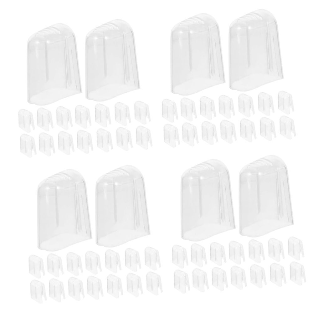 Didiseaon 96pcs Toothbrush Head Caps Reusable Toothbrush Covers for Travel Protecting Your Brush Material for Hygiene The Go