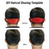 ANKROYU Neckline Shaving Template, Silicone Hair Trimming Guide, Lightweight Curved Silicone Haircut Band, Adjustable Haircut Band for Adults (Red) view 3