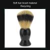ANKROYU 3PCS Shaving Brush Set, ABS Nylon Shaving Brush Kit, Wear Resistance Beard Shaving Brush, Shaving Bowl, Shaving Stand for Men view 3