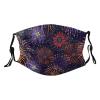 Reusable Cloth Face Mask,Colorful Fireworks Pattern Adult Washable Face Cover With Adjustable Earloops Nose Wire view 1