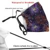 Reusable Cloth Face Mask,Colorful Fireworks Pattern Adult Washable Face Cover With Adjustable Earloops Nose Wire view 3