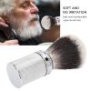 ANKROYU Men Lathering Brush, Aluminum Nylon Hair Barber Lathering Brush, Anti Slip Handle Beard Lathering Brush, Beard Foaming Brush for Men view 2