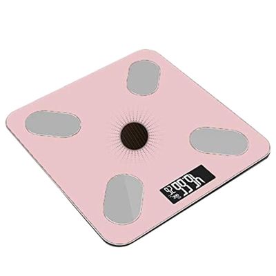 AMYSTY Bathroom Scale Scales for Body Weight Bath Scale Digital Body Weight Scale LCD Display Light Energy Storage Charging Scale Weighing Scale Weight Scale