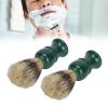 ANKROYU 2PCS Men Beard Foam Brush, Resin Handle Men Beard Foaming Brush, Lightweight Soft Hair Beard Foam Grooming Brush for Home Traveling view 4