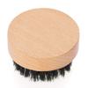 ANKROYU Beard Brush, Wooden Beech Shaving Brush, Soft Mustache Brush, Lightweight Beard Care Brush, Compact Beard Cleaning Brush for Cleaning Beard view 1