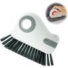 2 in 1 Window Groove Cleaning Brush,Multipurpose Hard Bristle Crevice Cleaning Tool for Cleaning Window Tracks, Shutters, Doors, and Kitchen Includes Window Sill Cleaner (Grey) view 1