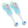 Healvian Boys and Girls Toothbrush for Toddlers Soft Bristle Cute Bear Shape Silicone Manual Toothbrush Set 2Pcs for Daily Use and Giving view 1