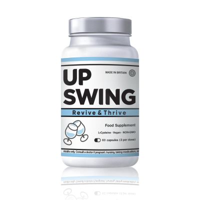 Party Essential, Upswing After Party Recovery Supplement for Easy Tomorrow, Liver Cleanse & Boost Energy, L-Cysteine HCL, Vitamin Bs C, Capsules- 60 Pack