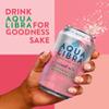 Aqua Libra Sparkling Water, Sugar Free Fruit Water, No Sugar, No Calories, Watermelon & Strawberry, 330 ml, Pack of 24 Cans view 3
