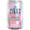 Aqua Libra Sparkling Water, Sugar Free Fruit Water, No Sugar, No Calories, Watermelon & Strawberry, 330 ml, Pack of 24 Cans view 4
