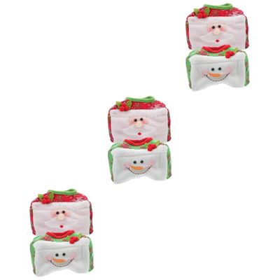 Alipis 6pcs Christmas Party Paper Box Covers Paper Box Protective Covers for Christmas Party Decor for Tabletop Layout