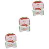 Alipis 6pcs Christmas Party Paper Box Covers Paper Box Protective Covers for Christmas Party Decor for Tabletop Layout