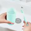 Travel Toothbrush Holder, Travel Toothbrush Holder, Portable Toothbrush Holder for Holiday, Multifunctional Removable Toothbrush Holder, Toothbrush Holder with Cover, Carrying Rope for view 2