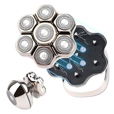 7 Magnetic Replacement Blades for ROSSIFUR Lovcoyo Gisaae Bazivve ElectriBrite Freebird Grooming Kensen Head Shaver Replacement Heads(silver7Magnetic)