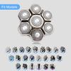 7 Magnetic Replacement Blades for ROSSIFUR Lovcoyo Gisaae Bazivve ElectriBrite Freebird Grooming Kensen Head Shaver Replacement Heads(silver7Magnetic) view 2