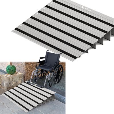 Nuvium Threshold Ramp (6" Rise) - ZH2.0-0 - Silver Aluminium
