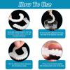 Wttfc 2 Pairs False Teeth, Instant Veneers Dentures, Bright Smile Clip on Veneers Top and Bottom,Whitening Cosmetic Clip in Veneers Teeth,Fake Teeth for Men Women with Bad Teeth view 3