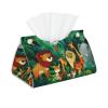 Animals in Tropical Jungle Tissue Box Cover, Tissue Box Holder, Tissue Holders Decorative Organizer for Home Decor, Tabletop and Car