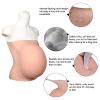 YJFEDCC Flat Silicone Fake Belly, 3~10 Months Artificial Silicone Prosthetic Belly, Realistic Soft Belly Role-Playing Prosthetic Belly,2 to 4 months view 2