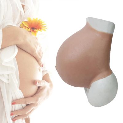 YJFEDCC Realistic Fake Belly Props, Super Realistic Silicone Belly Artificial Belly, Artificial Silicone Soft Belly, Realistic Skin,2 to 4 months