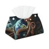 Octopus with Earth Tissue Box Cover, Tissue Box Holder for Tabletop Desk, Decorative Box Covers, Accessories for Home Car Office view 1