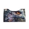 Abstract Bird with Orange Eyes Tissue Box Cover, PVC Leather Tissue Box Holder Napkins Box Covers for Home/Office/Car Decoration view 2