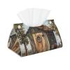 Outhouse Rooster Tissue Box Cover Tissue Box Holder Tissue Box Dispenser for Facial Tissue, Napkins, Dryer Sheets view 1