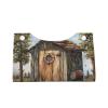 Outhouse Rooster Tissue Box Cover Tissue Box Holder Tissue Box Dispenser for Facial Tissue, Napkins, Dryer Sheets view 2