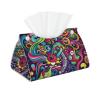 Colorful Cartoon Art Facial Tissue Holder Tissue Box Cover, Tissue Box Holder for Bathroom, Desks, Car, Vanity, Night Stands view 1