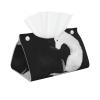 Black and White Animals Tissue Box Cover, Tissue Box Holder for Tabletop Desk, Decorative Box Covers, Accessories for Home Car Office view 1