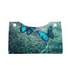 Blue Butterflies in Window Tissue Box Cover, Tissue Box Holder, Facial Box Cover for Storage on Bathroom Vanity, Countertop, Bedroom Dresser view 2