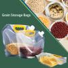 10Pcs 1.5L Food Storage Bags, Grain Moisture-proof Sealed Bag, StandUp Food Bags Large Reusable Sealed Bag with Handle, Cap view 3