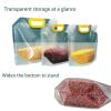 10Pcs 1.5L Food Storage Bags, Grain Moisture-proof Sealed Bag, StandUp Food Bags Large Reusable Sealed Bag with Handle, Cap view 4