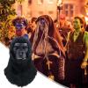 Gorilla Face Cover - Horror Cosplay Photo Props Gorilla Halloween Headwear | Scary Funny Full Masks Scary Halloween Latex Realistic Costume for Halloween Party view 3