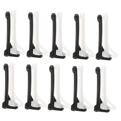 KONTONTY 20 Pairs Silicone Glasses Retainer Ear Hook for Sports Glasses