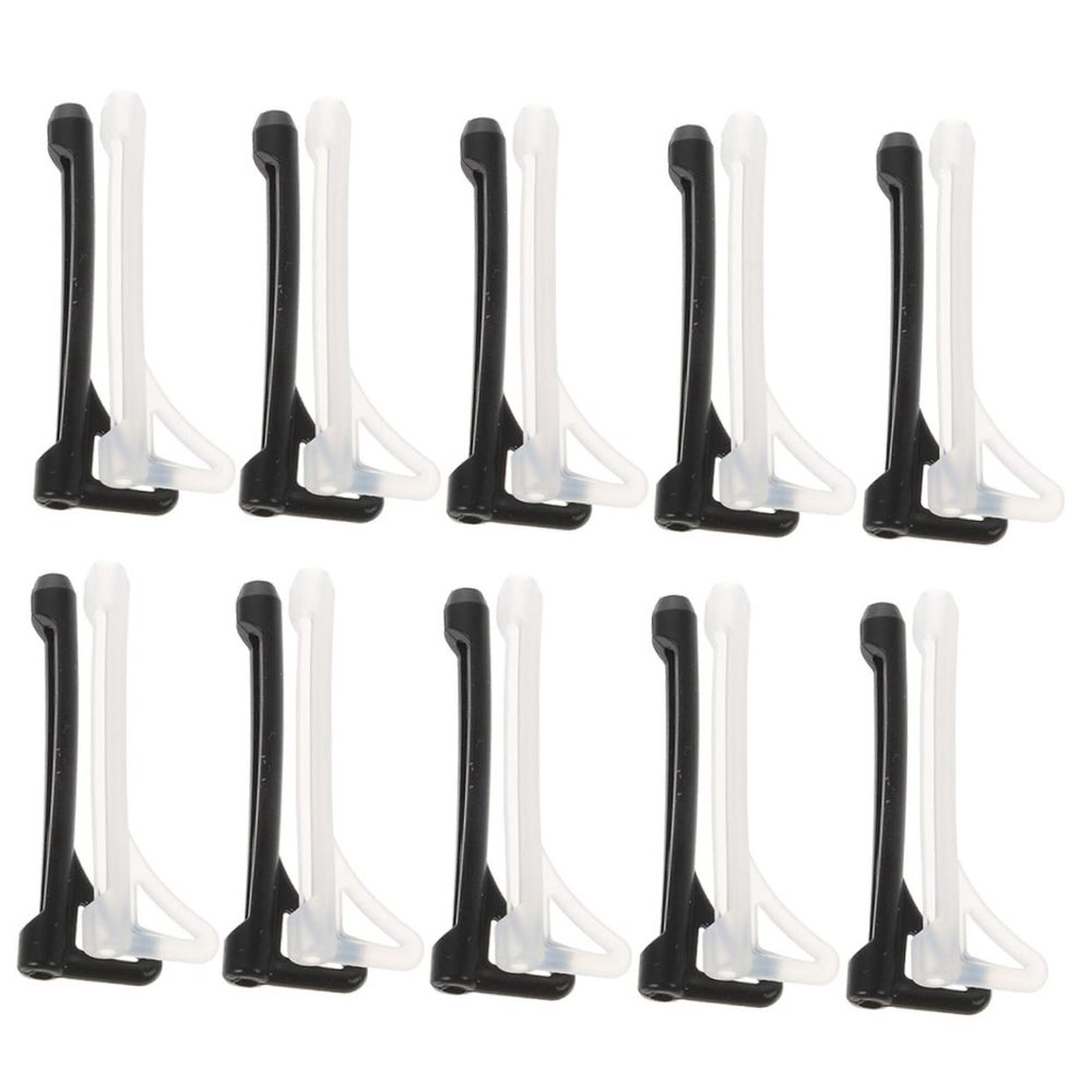 KONTONTY 20 Pairs Silicone Glasses Retainer Ear Hook for Sports Glasses