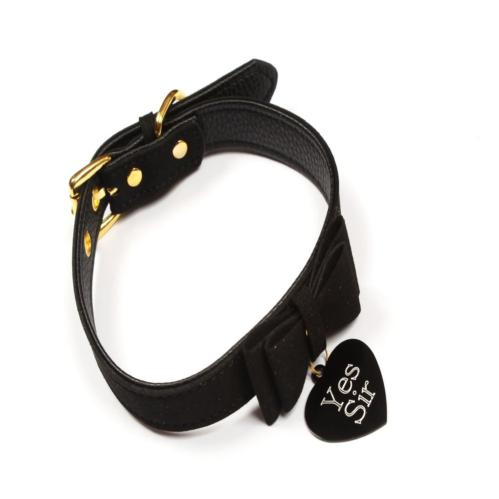 Yes Sir BDSM fetish collar
