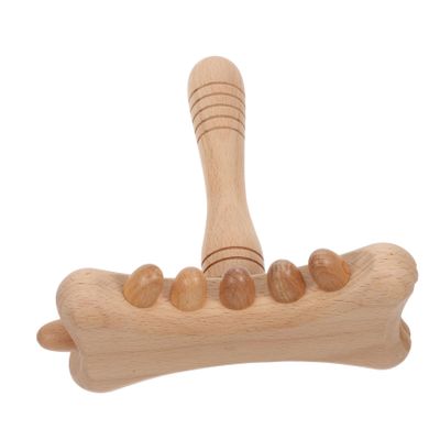 Gogogmee Gua Sha Stick Massage Hammer Wooden Manual Massage Stick for Neck and Back Muscle Scraper Tool Portable Lymphatic Massager