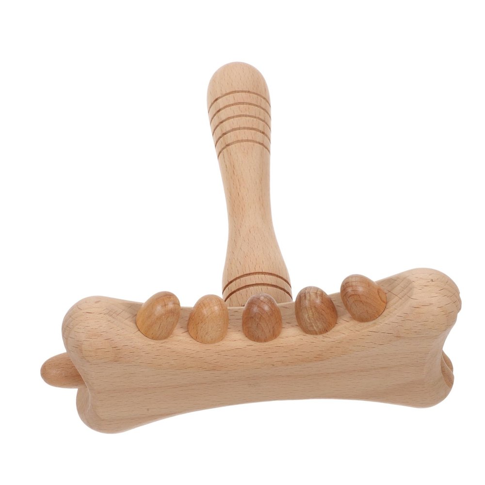 Gogogmee Gua Sha Stick Massage Hammer Wooden Manual Massage Stick for Neck and Back Muscle Scraper Tool Portable Lymphatic Massager