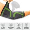 360 RELIEF Elbow Support for Men, Women, Kids, 2 Pack Compression Elbow Sleeve for Tennis, Golfers, Sports, Fitness, Gym, Weightlifting, Large, Green + Laundry Bag view 2