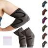 360 RELIEF Elbow Support for Men, Women, Kids, 2 Pack Compression Elbow Sleeve for Tennis, Golfers, Sports, Fitness, Gym, Weightlifting, Large, Black + Laundry Bag view 1