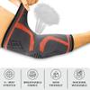 360 RELIEF Elbow Support for Men, Women, Kids, 2 Pack Compression Elbow Sleeve for Tennis, Golfers, Sports, Fitness, Gym, Weightlifting, Medium, Orange + Laundry Bag view 2